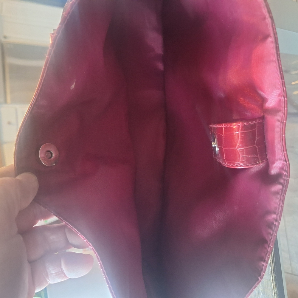 Prada Pink Clutch with Satin Finish